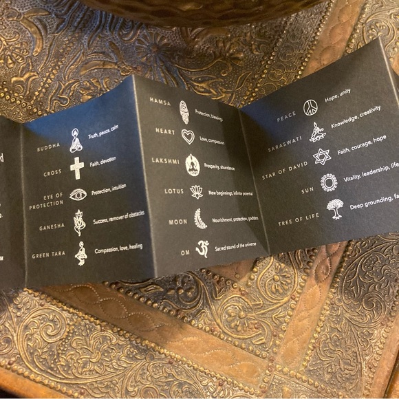 NWT Satya Necklace sun and moon amulet long gold tone large pendant statement - Picture 11 of 12